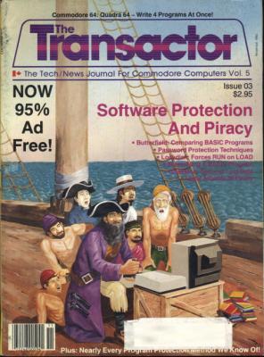 [Cover Page of The Transactor Volume 5, Issue 3: Software Protection and Piracy]