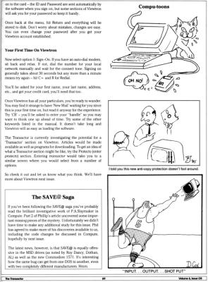 [Getting on Viewtron: It's This Easy! (2/2) 
The SAVE@ Saga 
Compu-toons]