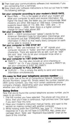 [CompuServe IntroPak page 19/44 
Start Getting the Most from Your Computer Now, It's Easy! (2/6)]